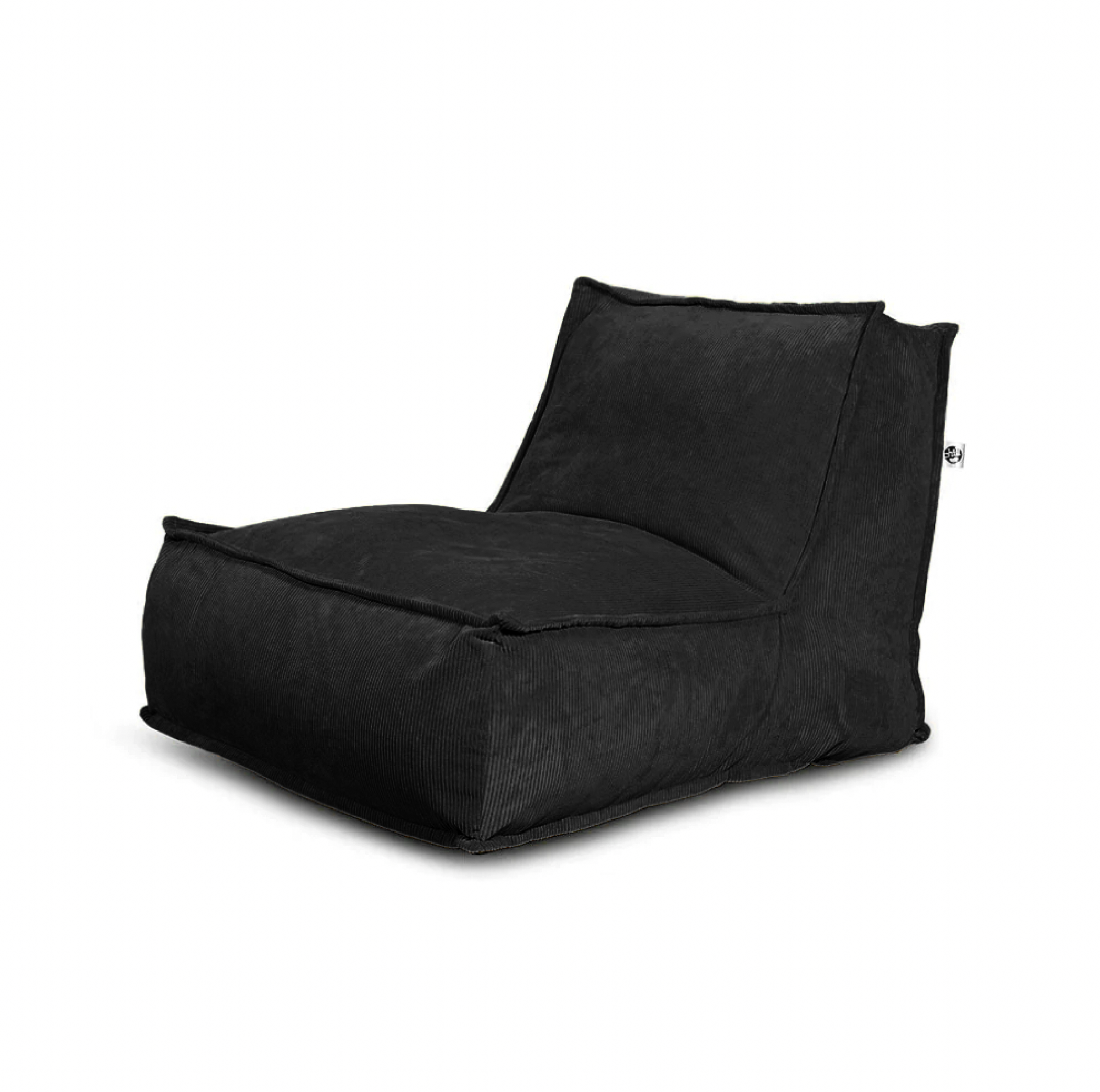 פוף כורסא מבד קורדרוי דגם זואי שחור
