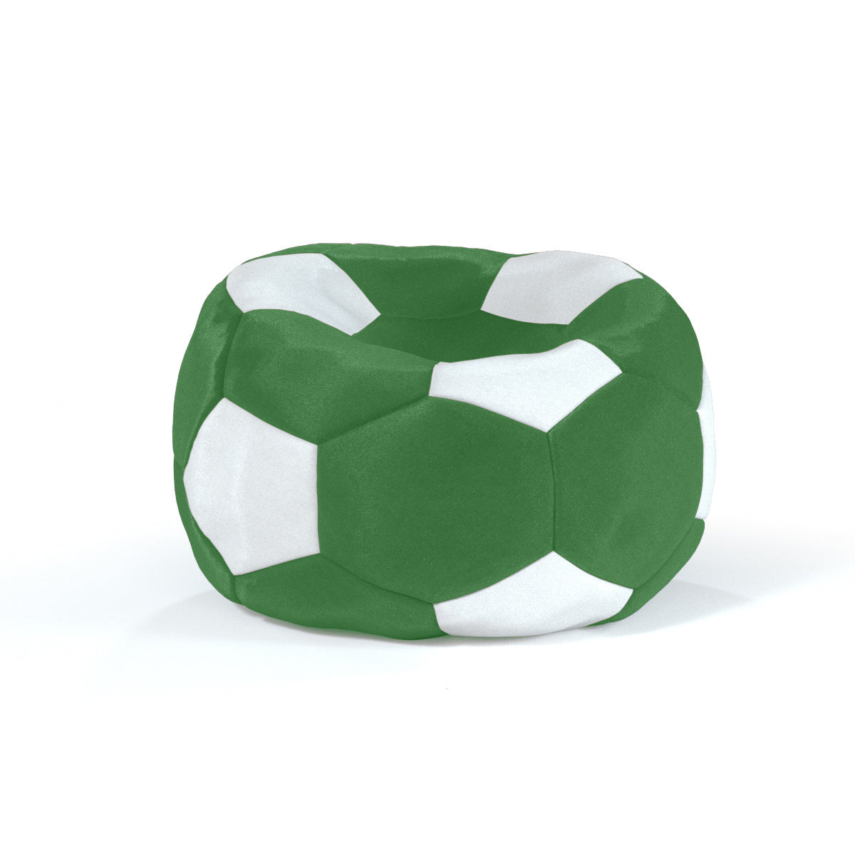 פוף כדורגל ירוק לבן