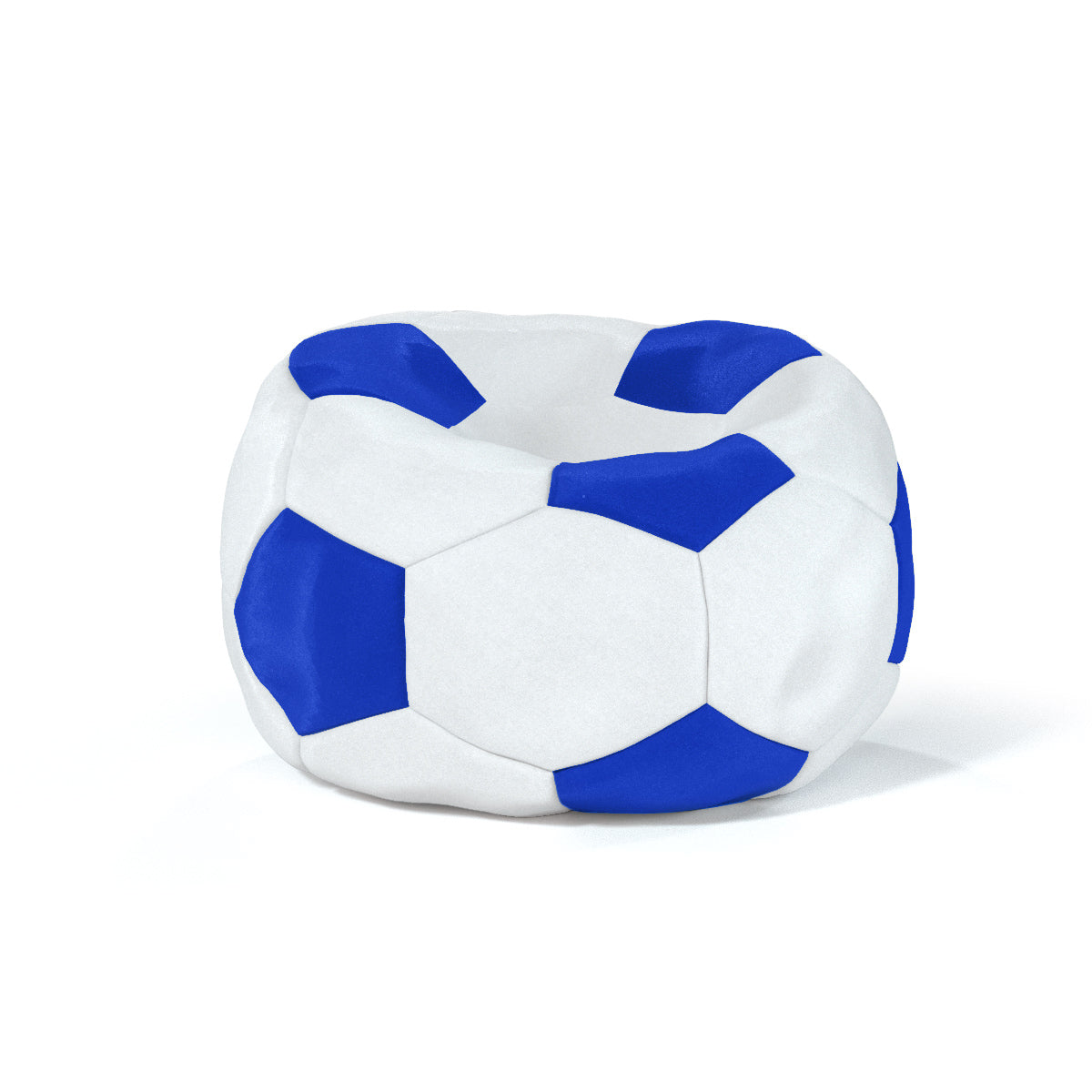פוף כדורגל לבן כחול